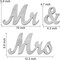 Silver Glitter Mr and Mrs Sign Wooden Mr and Mrs Sign Letters Wedding Sweetheart